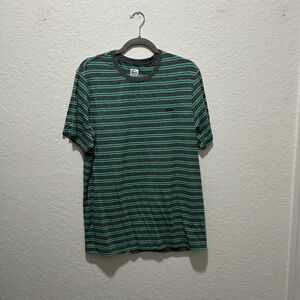 Reef Men's Green Striped Shirt